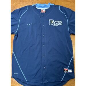 Vintage Nike Tampa Bay Rays Evan Longoria Jersey Men's Size XL Blue #3 MLB